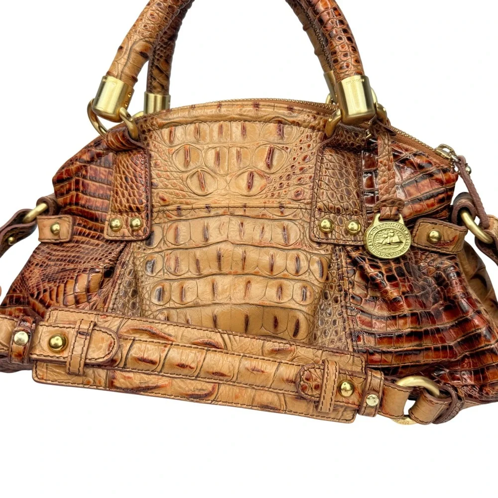 Brahmin croc embossed